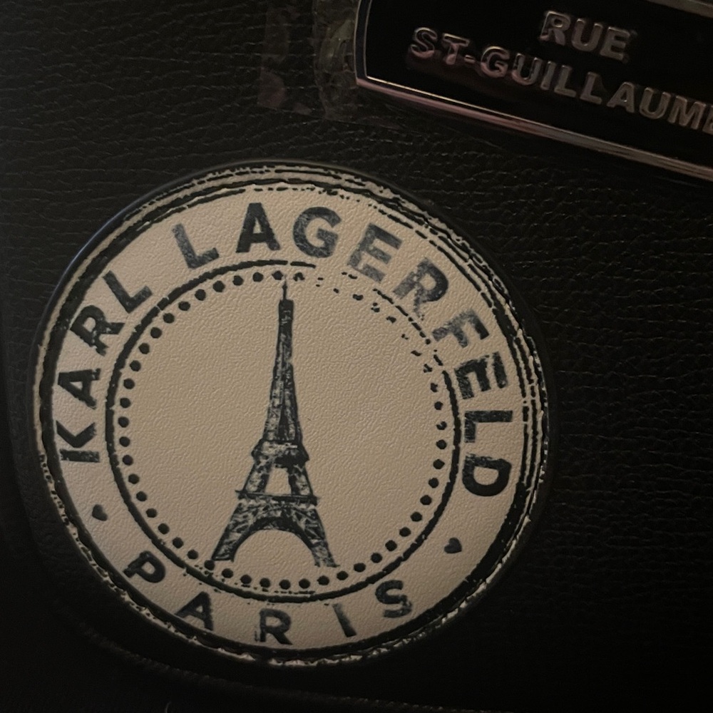 NWT-Karl Lagerfeld Black Camera Bag - Picture 3 of 12